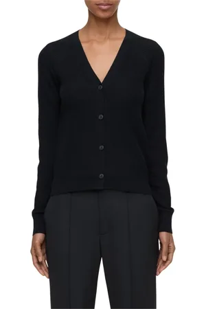 Closed Cashmere Knitwear, female, , M, Cashmere Blend Cardigan with Horn Buttons