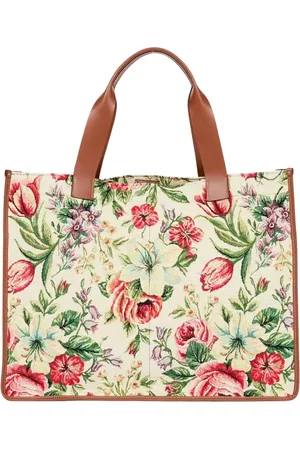 Maison Margiela Floral Tapestry Shopping Bag