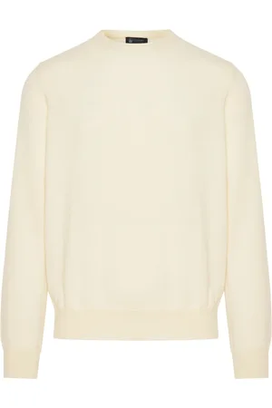 COLOMBO Cashmere Knitwear, male, , XL, Luxury Kid Cashmere Crew-Neck Jumper