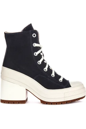 Ladies black converse boots on sale