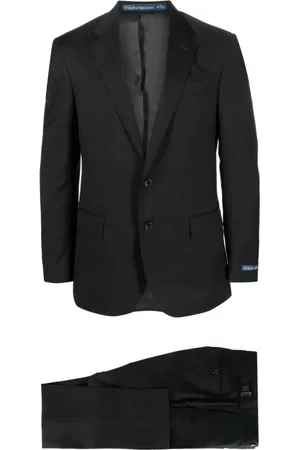 Ralph Lauren Single Breasted Suits, male, , XL, Grey Wool Twill Casual Suit