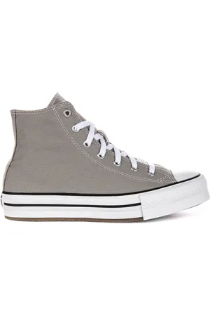 Converse Grey Eva Platform Junior Trainers