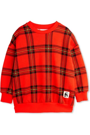 Mini Rodini Sweatshirts, unisex, , 12 M, Checkered Sweatshirt