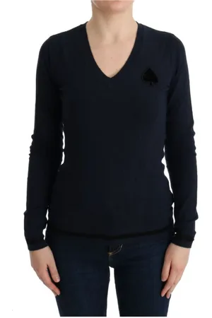 Costume National V-neck Knitwear, female, , S, Elegant V-Neck Jumper