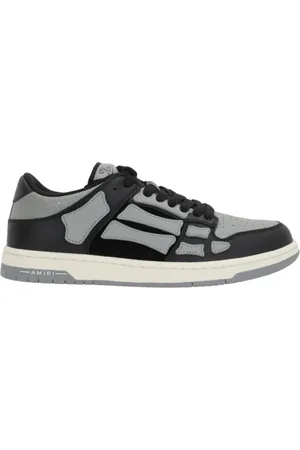 AMIRI Sneakers, male, , 10 UK, Grey Low-Top Trainers with Leather and Suede