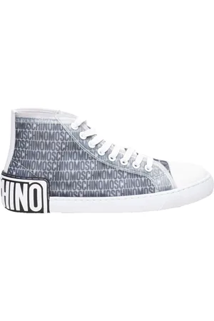 Moschino High Lace-Up Trainers in 