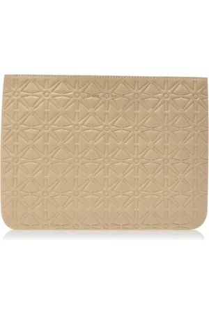 Comme des Garçons Wallets & Cardholders, female, , ONE SIZE, Embossed Logo Zip Pouch Wallet