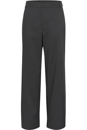 Kaffe Wide Trousers, female, , 2XL, Wide Trousers with Elastic Waistband