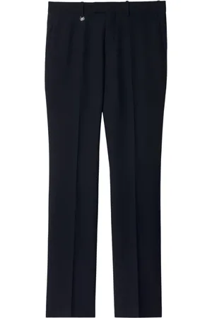 Burberry Suit Trousers, male, , M, Wool Slim Fit Trousers