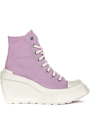 Converse Pink White Wedge Trainers Women