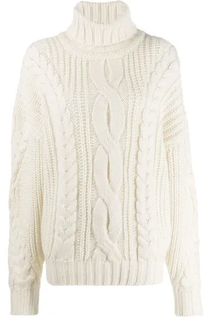 CIRCUS HOTEL Turtlenecks, female, , S, Chunky Knit Wool Jumper