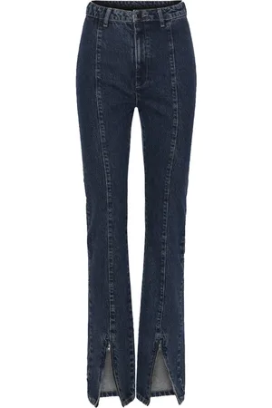 ROTATE Boot-cut Jeans, female, , L, Disco Flared High-Waisted Ankle-Zip Jeans