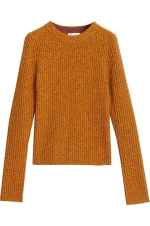 Rodebjer Round-neck Knitwear, female, , L, Sharp Orange Merino Wool Jumper