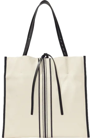 Proenza Schouler Tote Bags, female, , ONE SIZE, Striped Canvas Tote Bag