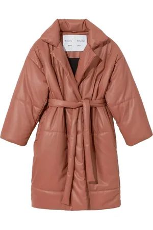 Proenza Schouler Belted Coats, female, , M, Vegan Leather Puffer Coat
