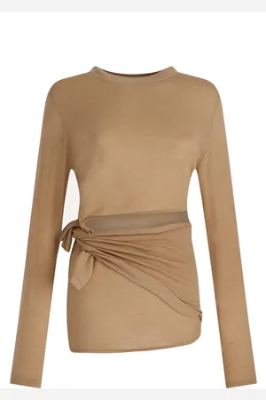 Loulou Studio Cashmere Side-Tie Top