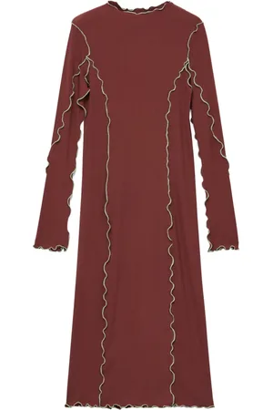 Rodebjer Lettuce-Hem Bodycon Midi Dress