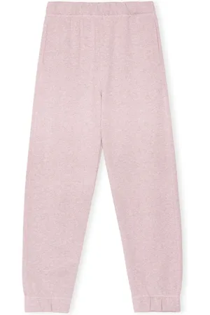 Ganni Sweatpants, female, , M, Lilac Fleece Jogging Bottoms