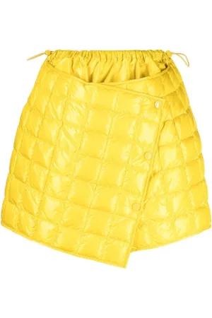 Moncler Quilted Asymmetric Skirt Logo