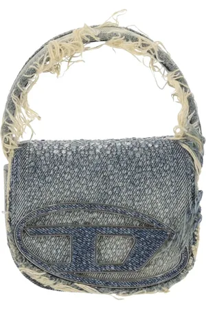 Diesel Leather Bag with Crystal Applique