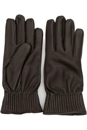 Orciani Leather Hammered Gloves