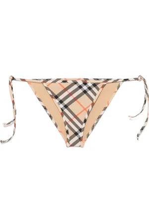 Burberry Check Print Bikini Bottoms