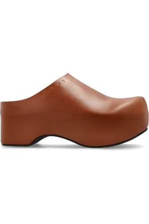 Marni Leather Slides Chunky