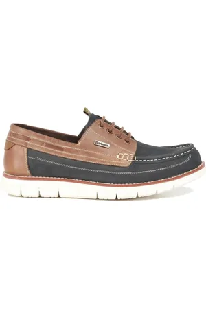 Barbour Navy/Brown Boat Shoes