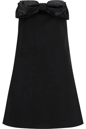Self-Portrait Short Dresses, female, , S, Bow Adorned Strapless Mini Dress