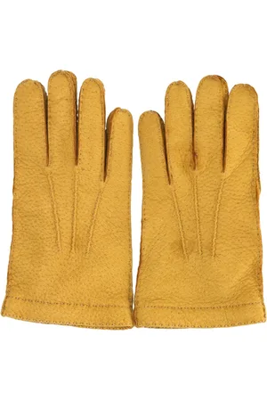 Restelli Guanti Gloves, unisex, , 8 1/2 IN, Dark Cashmere Lined Gloves
