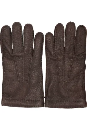 Restelli Guanti Gloves, unisex, , 8 IN, Cashmere Lined Pecari Gloves
