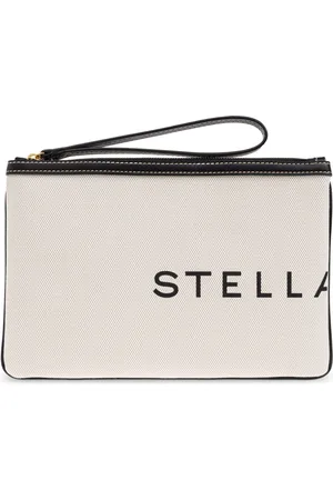 Stella McCartney Clutches, female, , ONE SIZE, Handbag with printed logo