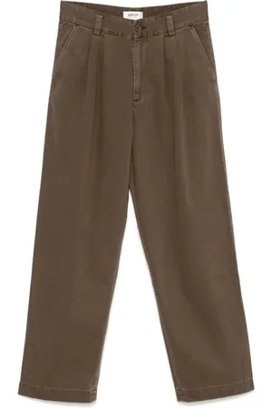 AGOLDE Straight Trousers, male, , W28, Cotton Twill Pleated Trousers