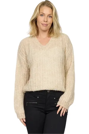 2-Biz V-neck Knitwear, female, , 2XL, Soft Knit Jumper with V-Neck