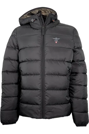 Aeronautica Militare Padded Hooded Jacket Stylish Ab2184
