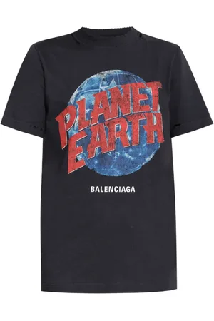 Balenciaga T-Shirts, female, , S, Graphic Print Layered Dress