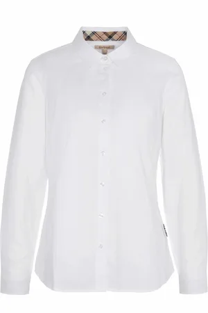 Barbour Shirts, female, , XS, Elegant Oxford Cotton Shirt with Feminine Details