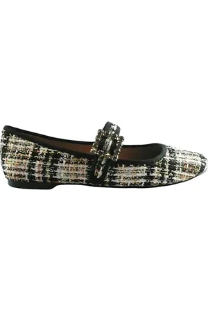 Bibi Lou Checkered Tweed Shoes