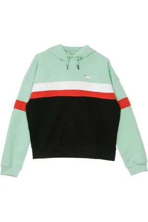 Fila Hoodies, female, , S, Cropped Lightweight Hooded Sweatshirt Mist Green
