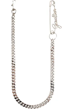 Jean Paul Gaultier Necklaces, unisex, , ONE SIZE, Silver-tone Safety Pin Necklace