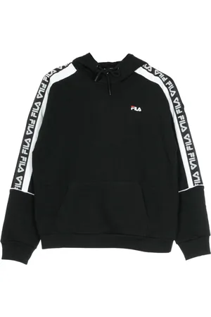 Fila Hoodies, female, , L, Lightweight Hooded Sweatshirt in /White