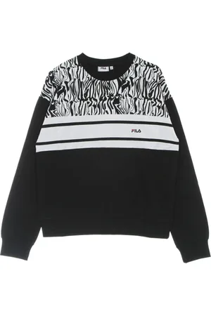 Fila Sweatshirts, female, , XS, Abstract Zebra Lightweight Crewneck Sweatshirt