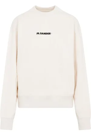 Jil Sander Neutral Cotton Crew Neck Sweatshirt