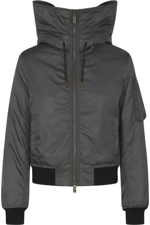 Burberry Bomber Jackets, female, , 2XS, Cropped Parka with B Shield Emblem