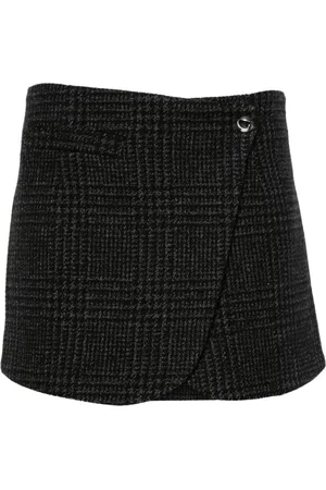 COPERNI Short Skirts, female, , XS, Check Wrap Skirt