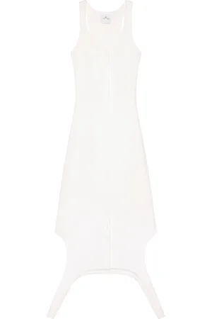 Courrèges Midi Dresses, female, , XS, Knitted Sleeveless Dress Racerback