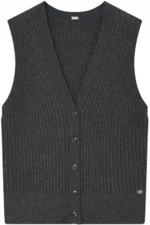 gustav Knit Vest with Lurex and Wool