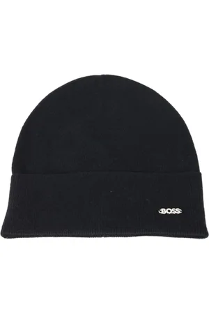 HUGO BOSS Beanies, female, , ONE SIZE, Metal Logo Wool Cashmere Beret