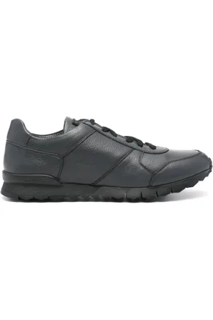 Kiton Sneakers, male, , 9 UK, Midnight Leather Trainers