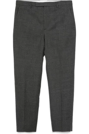 Gucci Anthracite Grey Wool Tailored Trousers